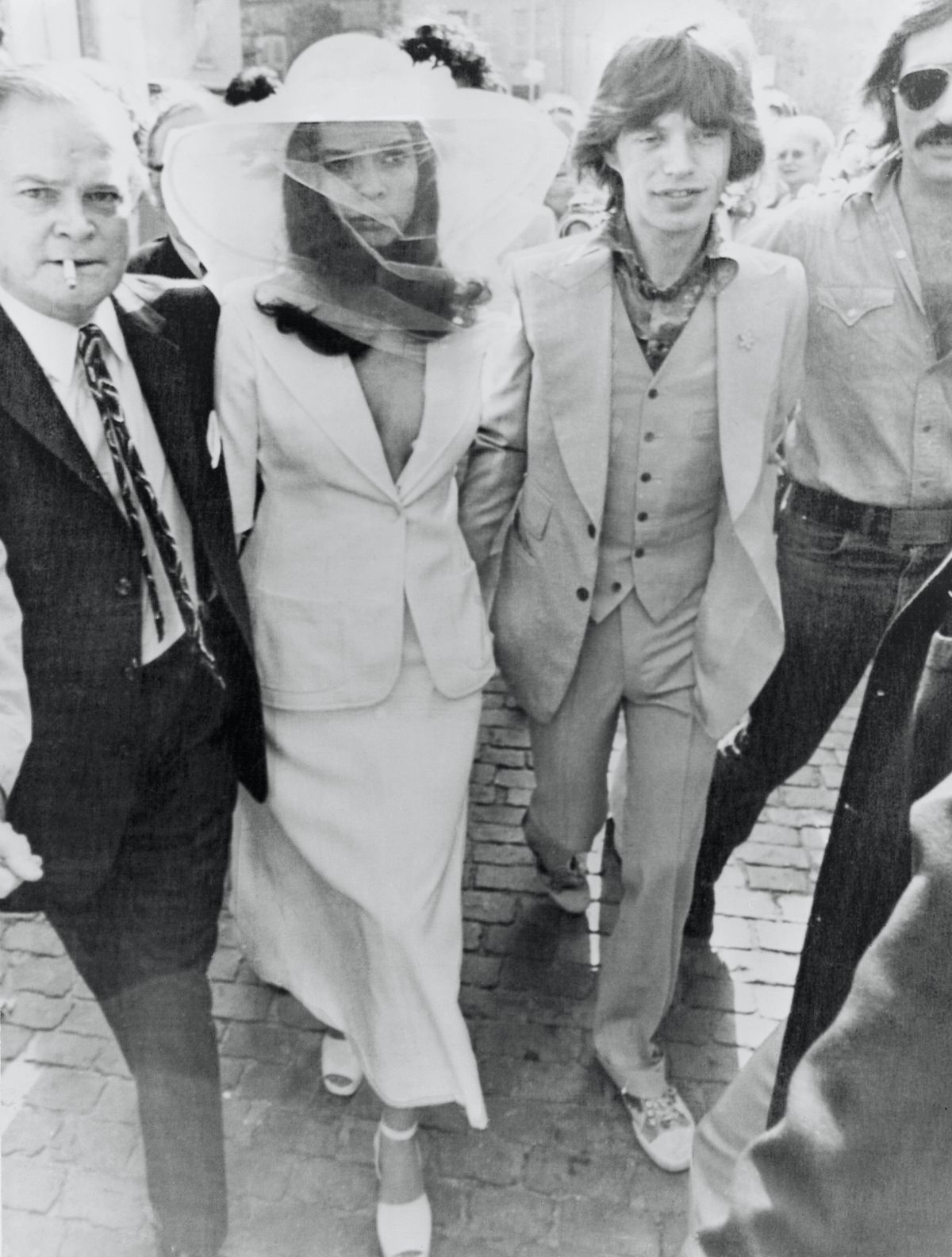 Bianca Jagger és Mick Jagge esküvője 1971-ben