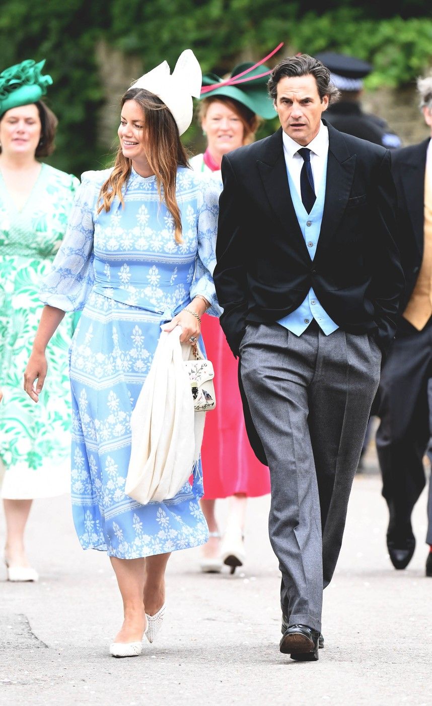 Rupert Finch, Katalin hercegné régi szerelme, és felesége, Lady Natasha Rufus Isaacs Peter Phillips esküvőjén