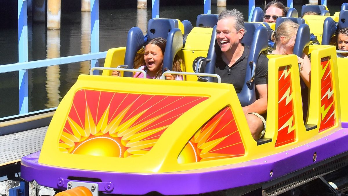 Matt Damon 10 éve egy vidámparkban ünnepelte csaldjával lányuk, Gina születésnapját. 