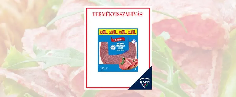 Visszahívták a Dulano Artländer szeletelt szalámit a Lidlből.