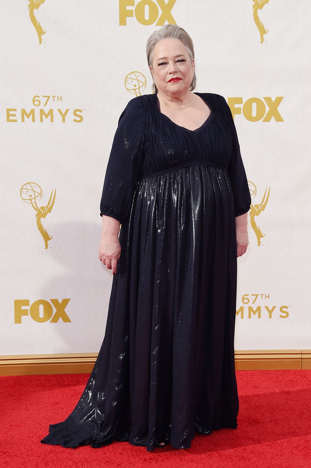 Kathy Bates 2015-ben, itt még küzdött a túlsúlyával.