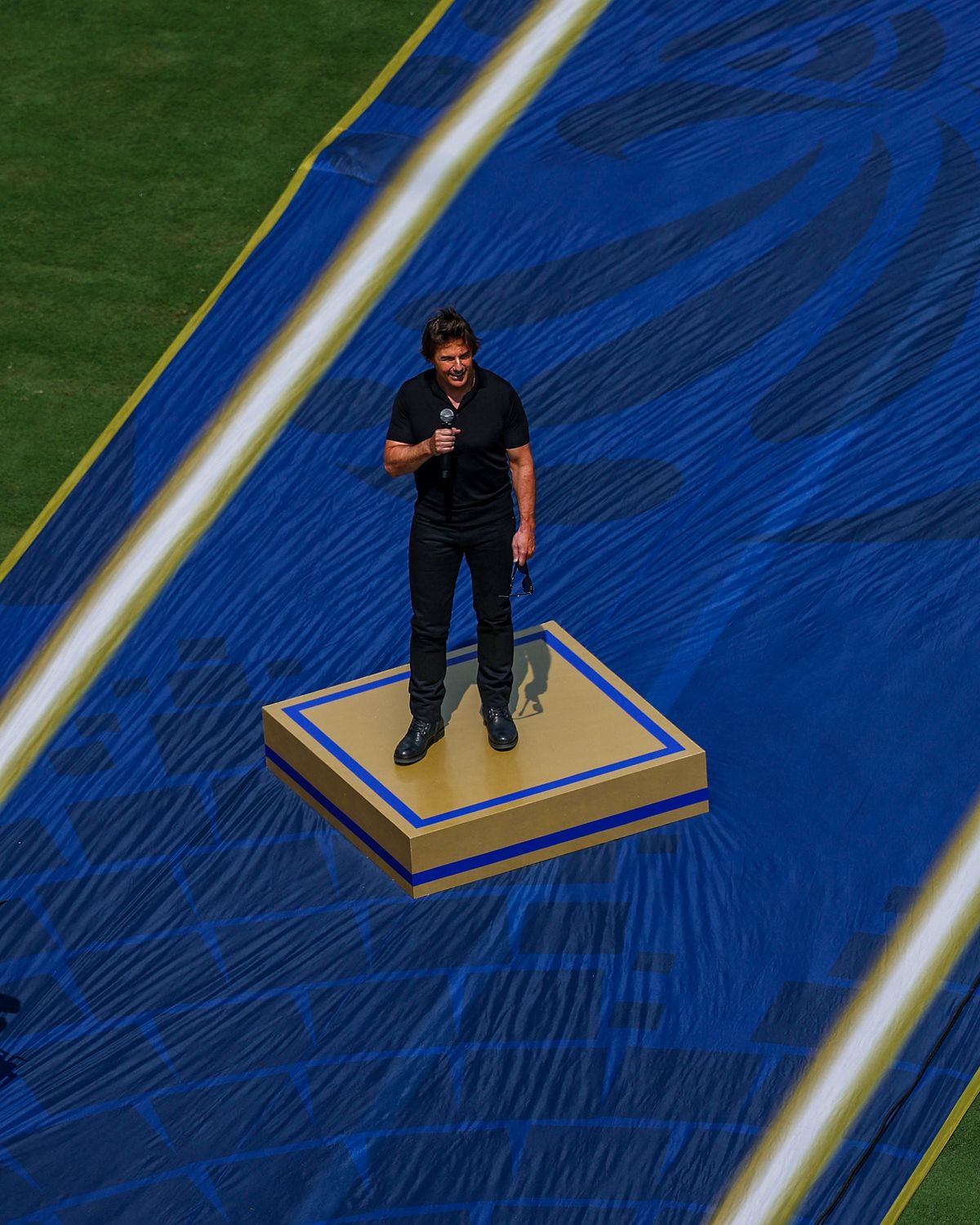 Tom Cruise beszédet mondott a foci-vb döntőjén