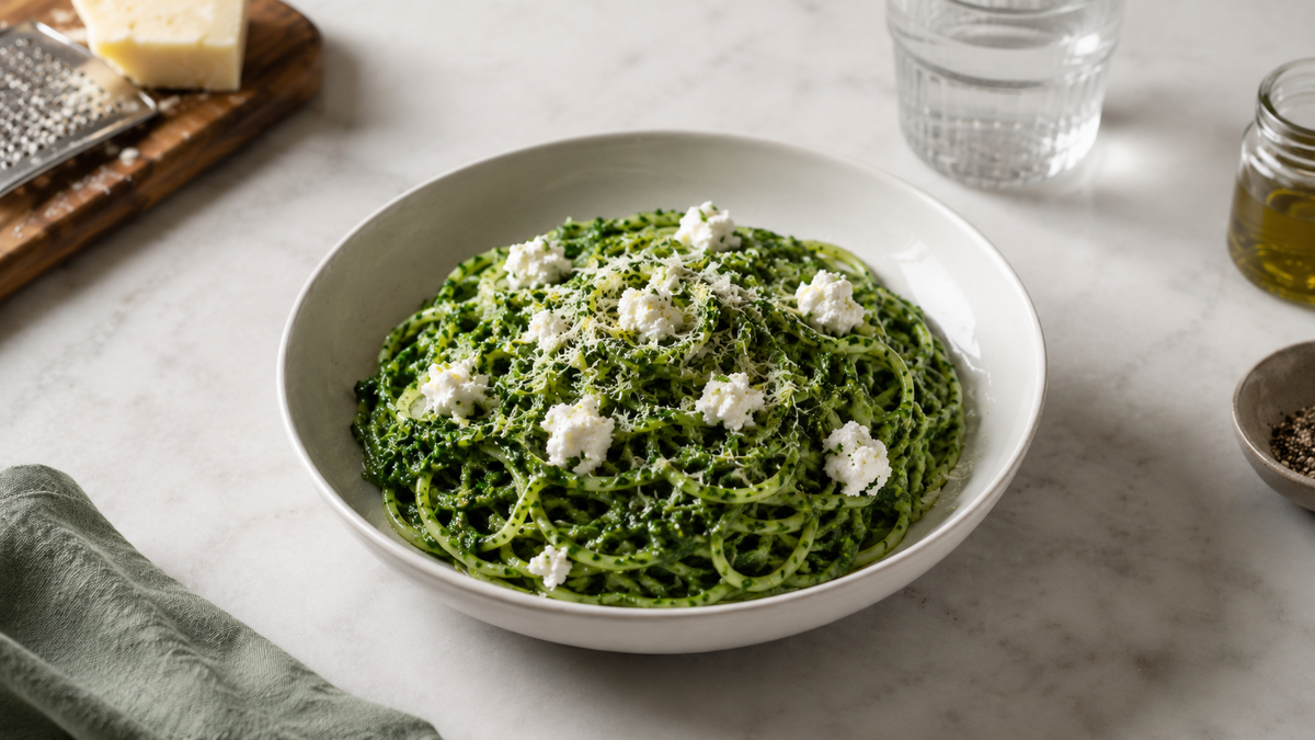 Jamie Oliver zöld spagettije 13 perc alatt készül el