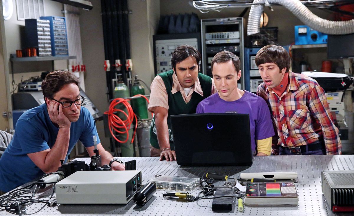 Az Agymenők sztárjai: Johnny Galecki, Kunal Nayyar, Jim Parsons és Simon Helberg.&nbsp;