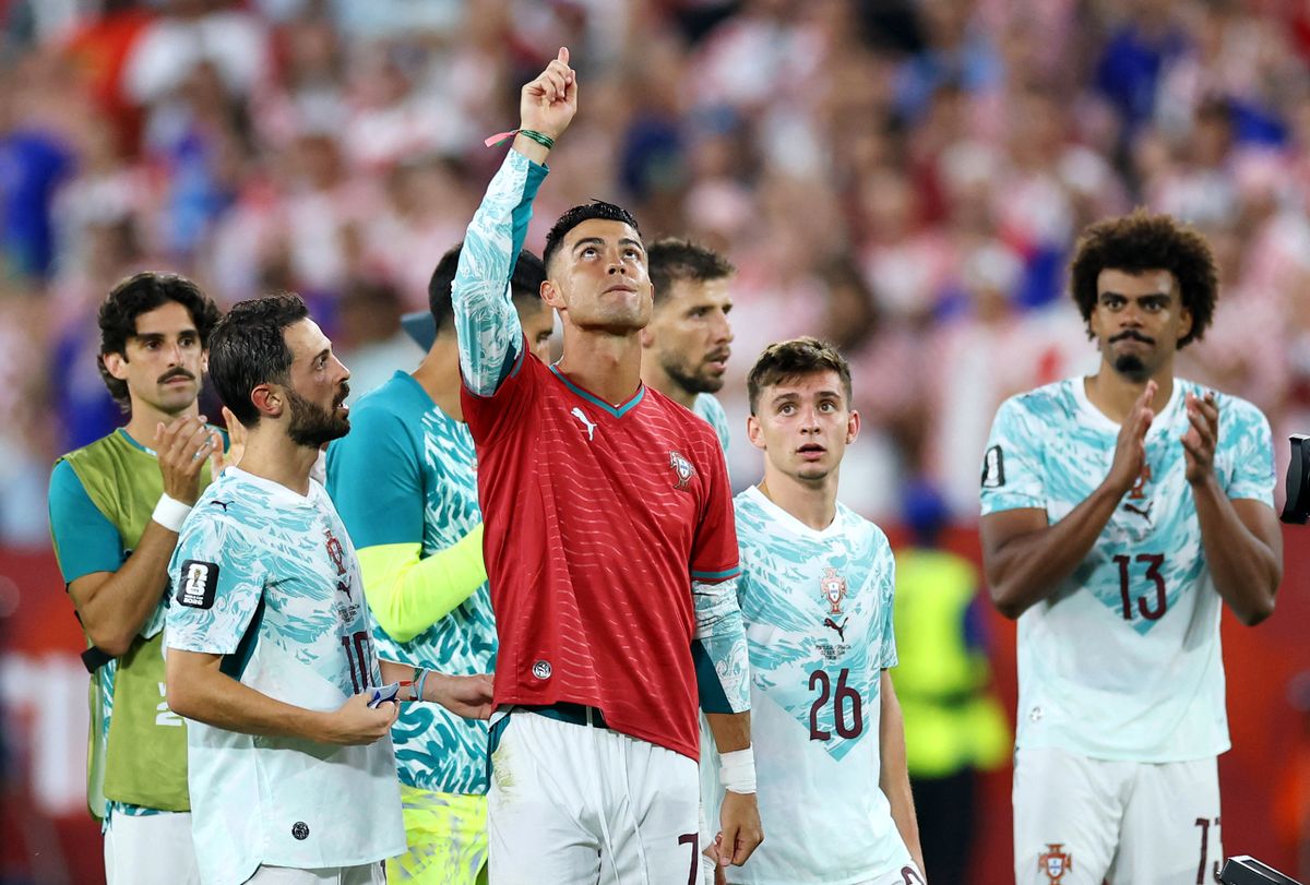 Cristiano Ronaldo Diogo Jota mezében