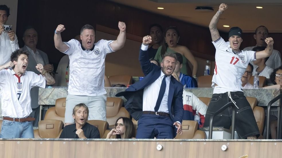 11th July 2026. FIFA World Cup 2026. Norway v England. David with Victoria Beckham and family watching the match from their box in Miami, Florida.
Material must be credited "The Sun/News Licensing" unless otherwise agreed. 100% surcharge if not credited. Online rights need to be cleared separately. Strictly one time use only subject to agreement with News Licensing. Full terms and conditions can be found at newslicensing.co.uk/terms,Image: 1116310178, License: Rights-managed, Restrictions: Usage is subject to our terms and conditions. Electronic storage is prohibited., Model Release: no