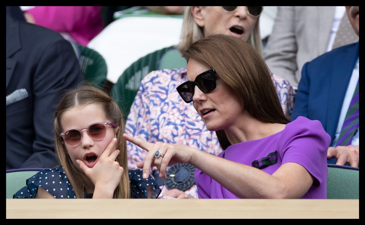 July 14, 2024, London, London, United Kingdom: Kate Middleton, the Princess of Wales and Princess Charlotte in the Royal Box for the Mens Singles Final at  the Wimbledon Tennis Championships in London. (Credit Image: © Stephen Lock/i-Images via ZUMA Press)