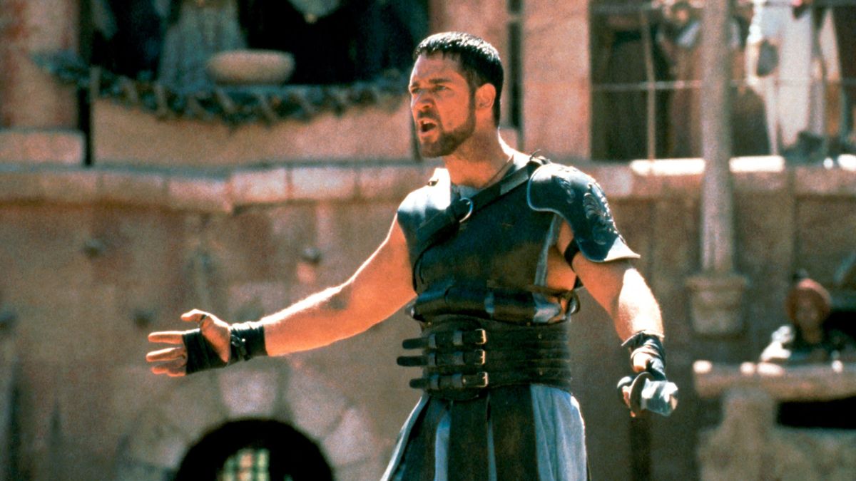 Russell Crowe a Gladiátor című filmben.