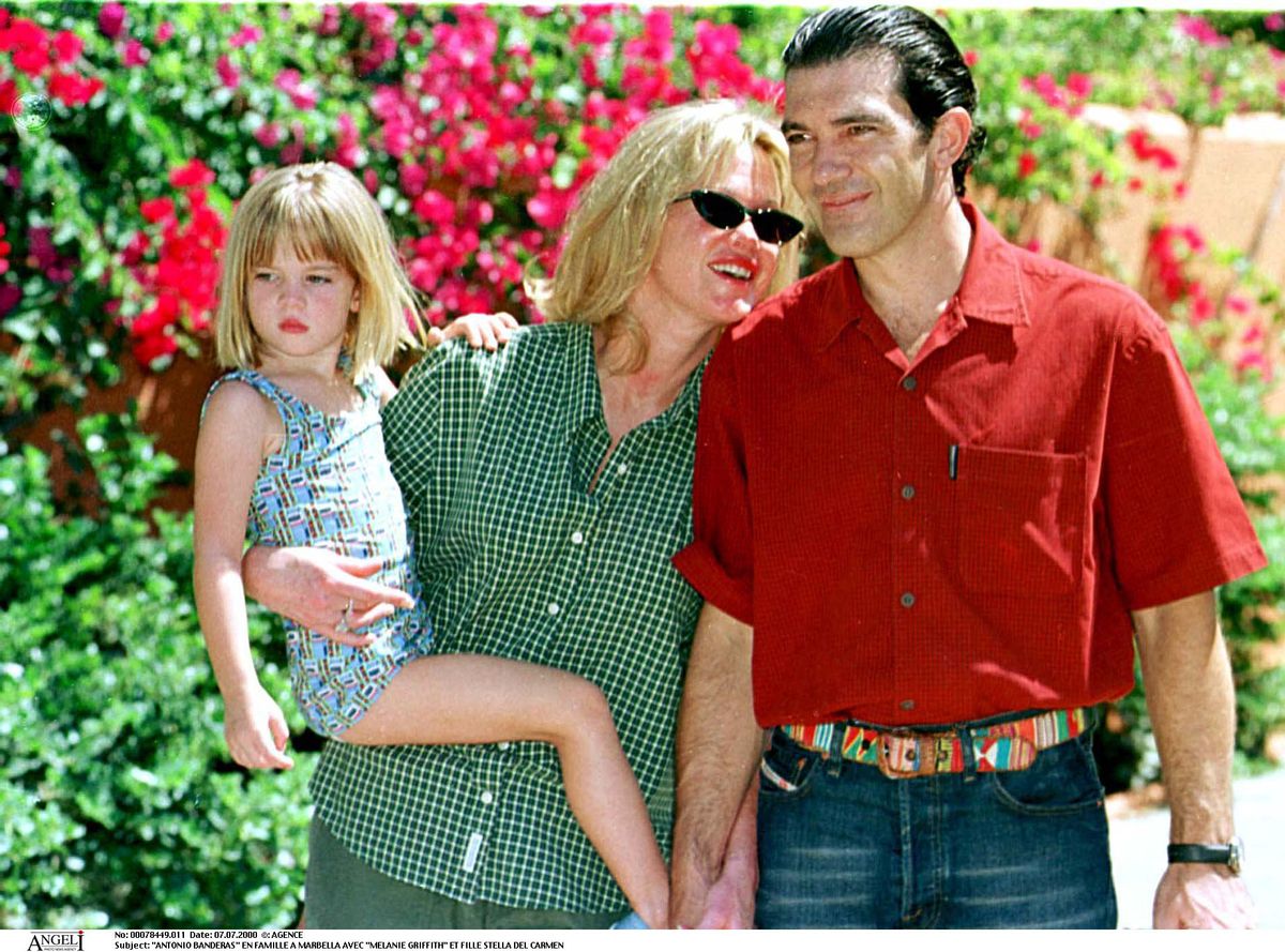 Antonio Banderas és Melanie Griffith a lányukkal, Stellával
