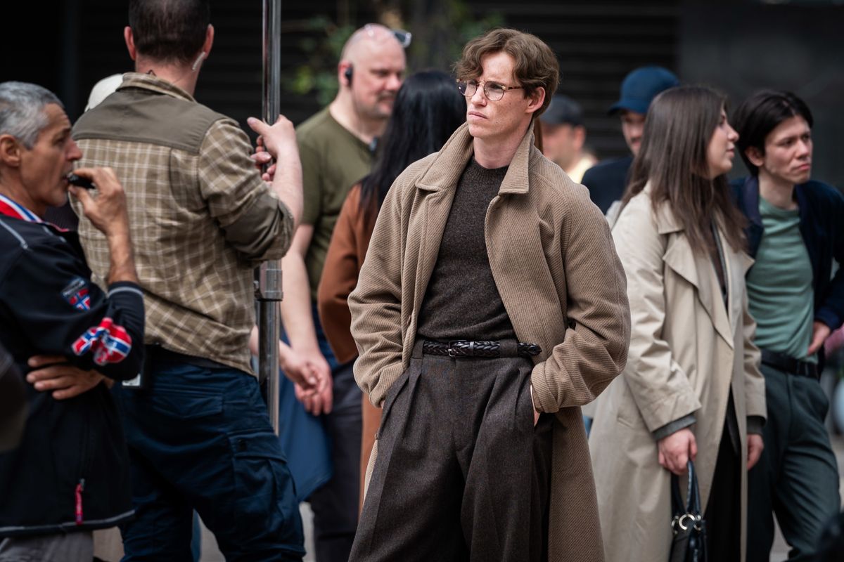 April 15, 2026, Budapest, Budapest, Hungary: Internetional movie star Eddie Redmayne photographed on the set of 'The Day of the Jackal' in Budapest on 15 April, 2026. (Credit Image: © Daniel Alfoldi/ZUMA Wire)