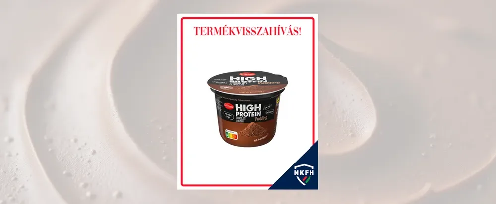 A Lidl Magyarország 2026. augusztus 21-én visszahívást jelentett be egy csokoládéízű pudingra.