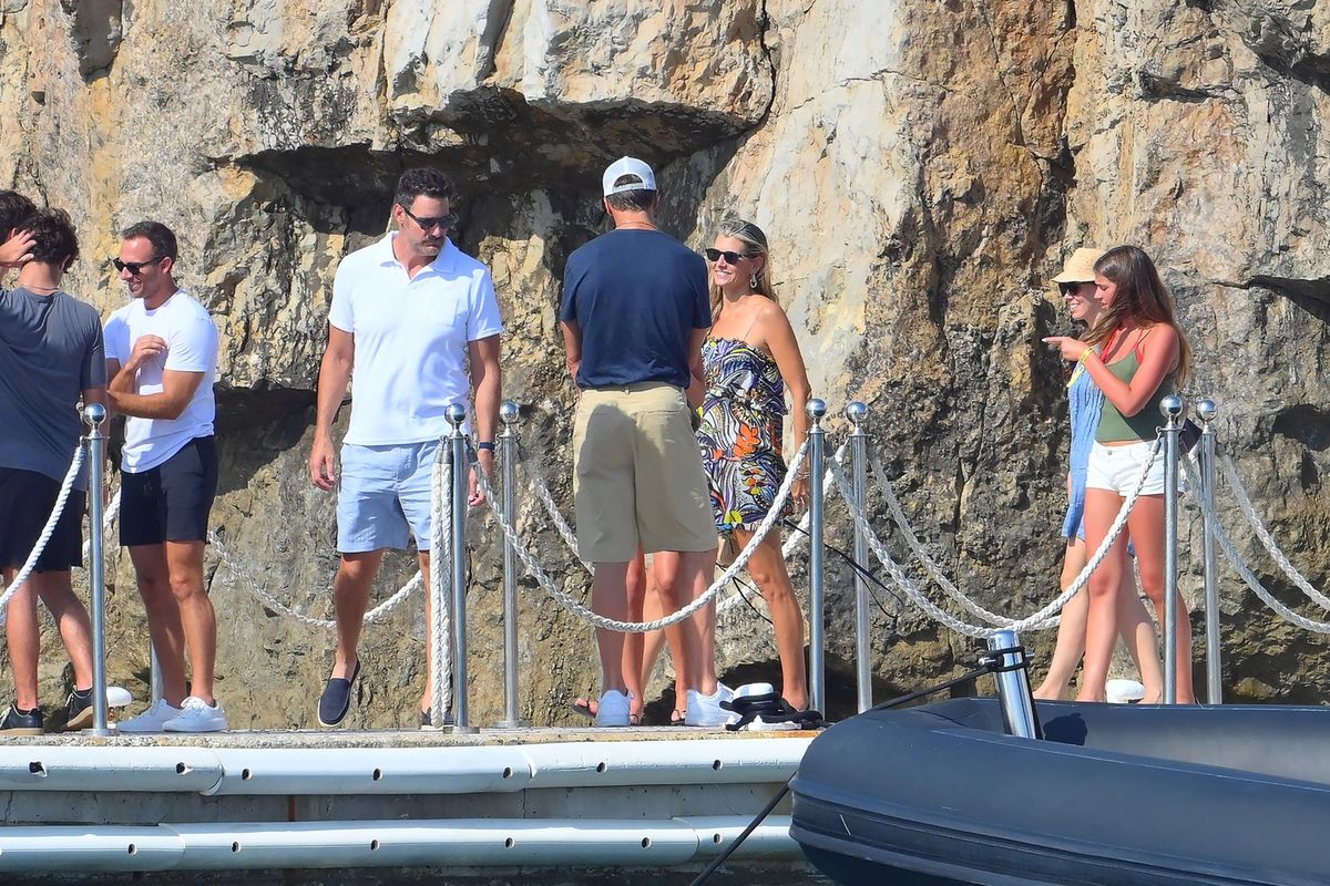 *EXCLUSIVE* Cannes, FRANCE WEB MUST CALL FOR PRICING - NFL legend Tom Brady is making the most of the summer sunshine as he enjoys a dream getaway off the coast of Cannes with his children and a group of close friends. The seven-time Super Bowl champion was spotted diving into the crystal-clear Mediterranean, swimming for hours, soaking up the sun on board a luxurious yacht, and sharing plenty of laughs with his family. Between refreshing dips, relaxed moments on deck and breathtaking views of the French Riviera, Brady looked completely in vacation mode. After another unforgettable season, the football icon has traded the gridiron for the glamorous Côte d’Azur, proving that there’s no better place to unwind than Cannes. A picture-perfect family escape under the Mediterranean sun. *Pictures Containing Children Please Pixelate Face Prior To Publication*,Image: 1120979134, License: Rights-managed, Restrictions: RIGHTS: AFGHANISTAN, ALBANIA, ALGERIA, ANDORRA, ANGOLA, ANTIGUA AND BARBUDA, ARMENIA, AUSTRALIA, AZERBAIJAN, BAHAMAS, BAHRAIN, BANGLADESH, BARBADOS, BELARUS, BENIN, BOSNIA, BOTSWANA, BULGARIA, CANADA, CAPE VERDE, CAYMAN ISLANDS, CHAD, CHINA, CROATIA, CUBA, CYPRUS, CZECH REPUBLIC, DJIBOUTI, DOMINICA, DOMINICAN REPUBLIC, EGYPT, ESTONIA, ETHIOPIA, GHANA, GREECE, GRENADA, GUADELOUPE, HAITI, HONG KONG, HUNGARY, ICELAND, INDIA, INDONESIA, IRAN, IRAQ, IRELAND, ISRAEL, IVORY COAST, JAMAICA, JAPAN, JERSEY, JORDAN, KAZAKHSTAN, KENYA, KOREA, LATVIA, LEBANON, LESOTHO, LIBYA, LITHUANIA, LUXEMBOURG, MALAWI, MALAYSIA, MALDIVES, MALTA, MAURITANIA, MAURITIUS, MOLDOVA, MONACO, MONTENEGRO, MOROCCO, MOZAMBIQUE, MYANMAR, NAMIBIA, NEW ZEALAND, NIGERIA, NORTH KOREA, NORTH MACEDONIA, PHILIPPINES, POLAND, PORTUGAL, PUERTO RICO, QATAR, ROMANIA, RUSSIA, RWANDA, SAINT BARTHELEMY, SAINT BARTHELEMY, SAINT LUCIA, SAINT MARTIN, SAINT VINCENT AND THE GRENADINES, SAMOA, SAUDI ARABIA, SCOTLAND, SERBIA, SINGAPORE, SLOVAKIA, SLOVENIA, SOUTH AFRICA, SOUTH KOREA, TAIWAN, THAILAND, TUNISIA, TURKEY, TURKS AND CAICOS ISLANDS, UGANDA, UKRAINE, UNITED ARAB EMIRATES, UNITED KINGDOM, UNITED STATES, VATICAN CITY, VIETNAM, ZAMBIA, ZIMBABWE, Model Release: no , Pictured: Tom Brady