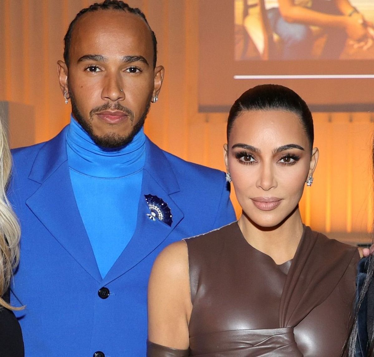 NEW YORK, NEW YORK - NOVEMBER 01: (L-R) Kristina O’Neill,  Lewis Hamilton, Kim Kardashian West, Demi Moore, and Kim Jones attend the WSJ. Magazine 2021 Innovator Awards sponsored by Samsung, Harry Winston, and Rémy Martin at MOMA on November 01, 2021 in New York City. (Photo by Jamie McCarthy/Getty Images for WSJ. Magazine Innovators Awards)