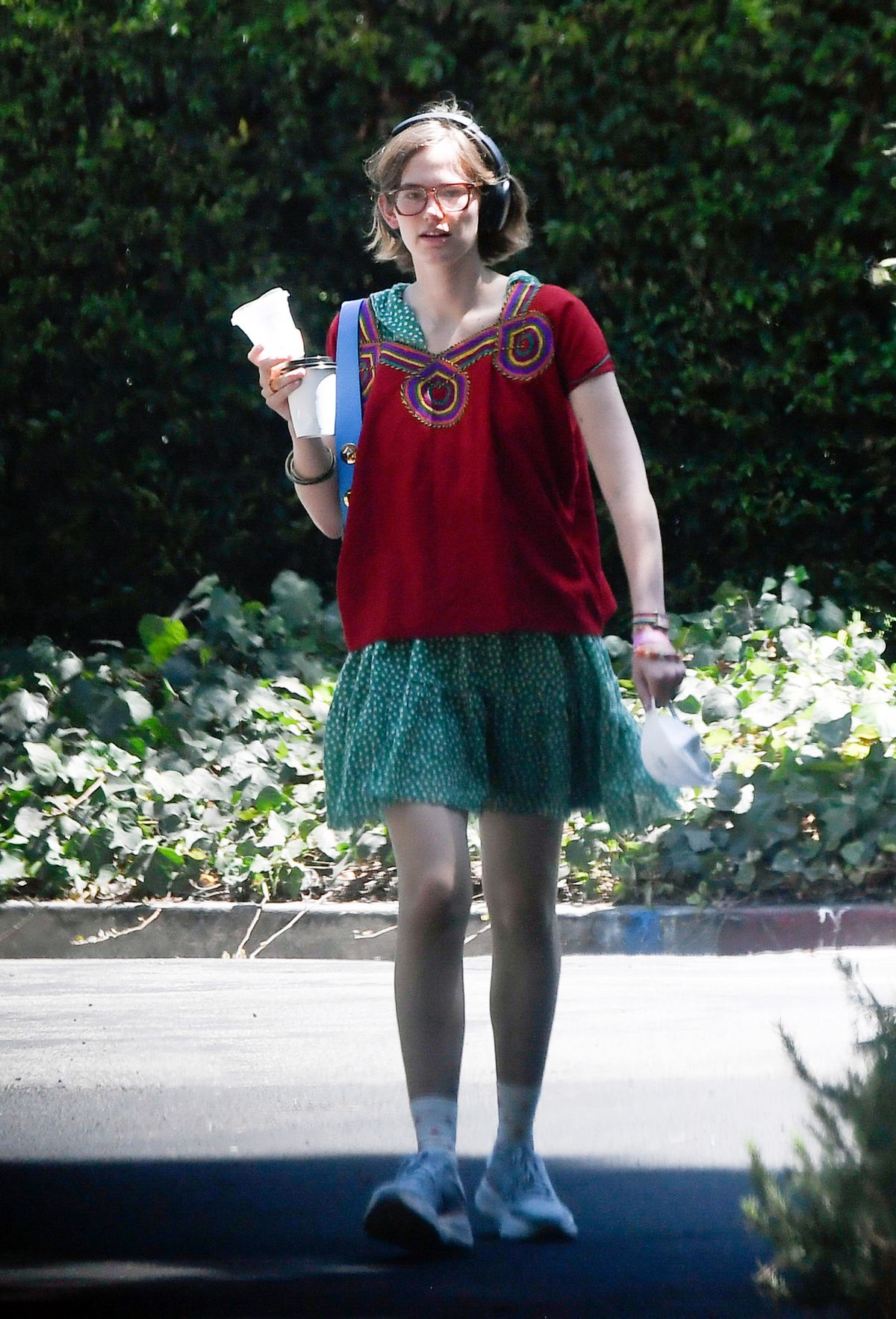 08/02/2026 EXCLUSIVE: Violet Affleck is spotted on a coffee run in Los Angeles. The 20 year old lookalike daughter of Jennifer Garner carried a face mask in her and and wore a pair of headphones, red blouse, green skirt, tights, and trainers.
sales@theimagedirect.com Please byline:TheImageDirect.com
*EXCLUSIVE PLEASE EMAIL sales@theimagedirect.com FOR FEES BEFORE USE