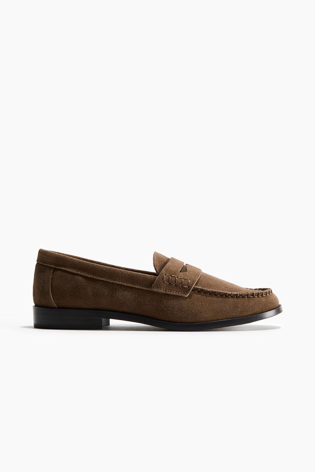 Barna bőr loafer - H&M 27.995 Ft