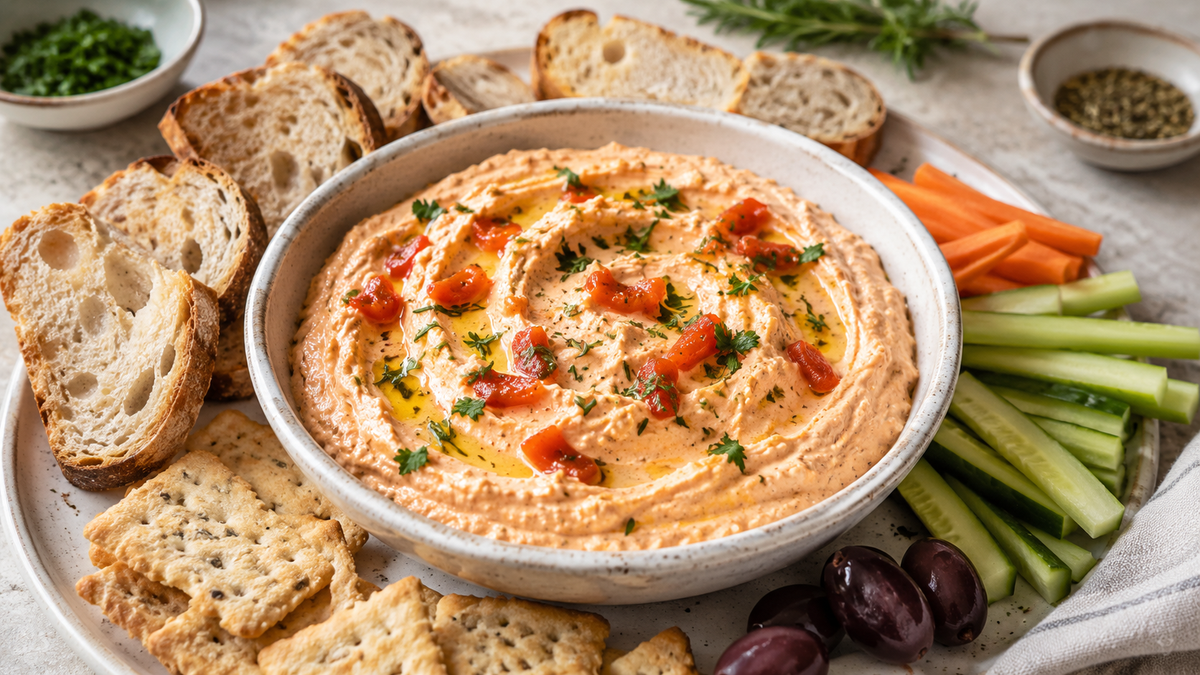 Sültpaprikás feta dip: egyetlen falat, és Görögországban érzed magad