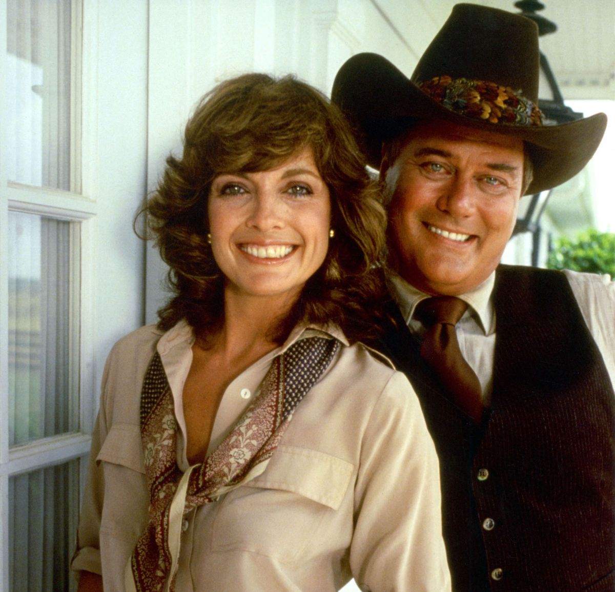 Linda Gray és Larry Hagman a Dallasban.