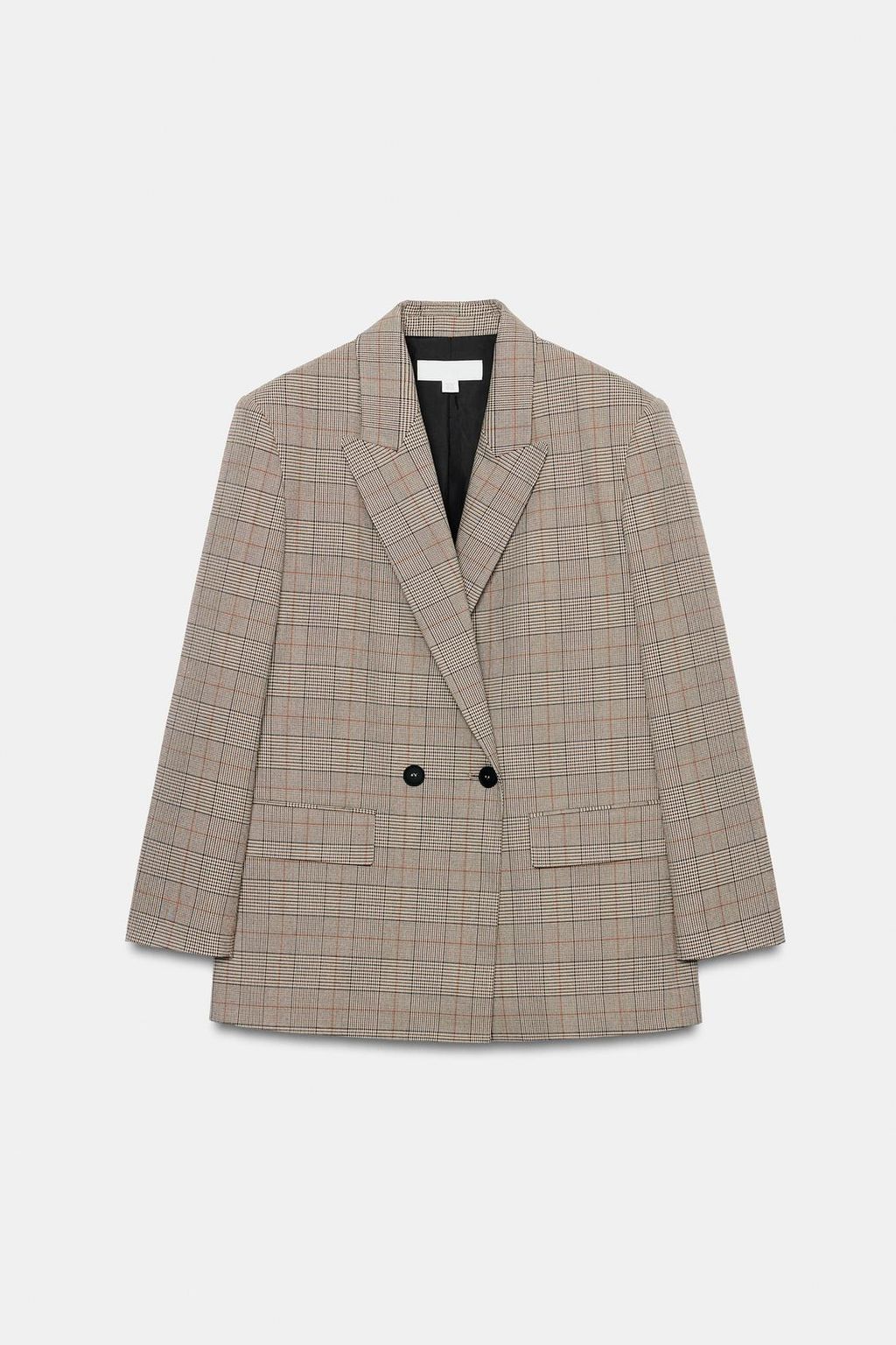 Átlapolós oversize blézer - Zara 16.995 Ft