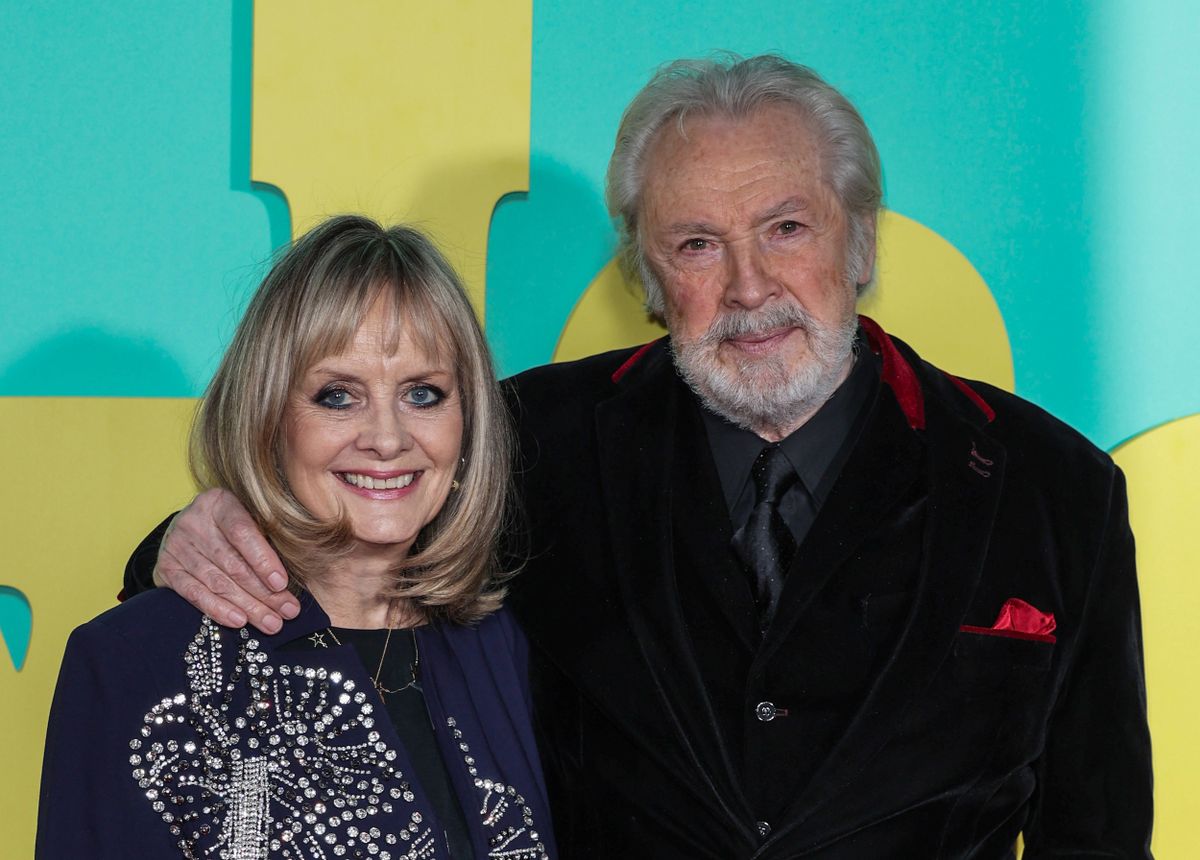 Twiggy és férje, Leigh Lawson a a londoni VUE West Enden tartott Twiggy című film vetítésén. 