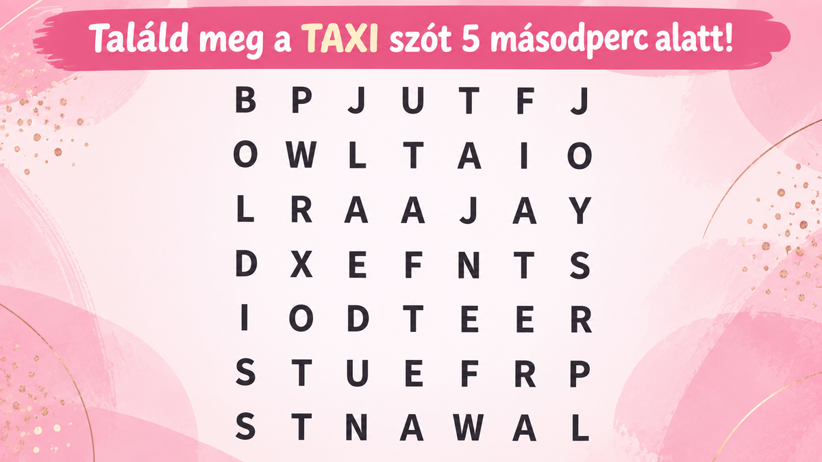Szókereső IQ-teszt: megtalálod a TXA szót 5 másodperc alatt?