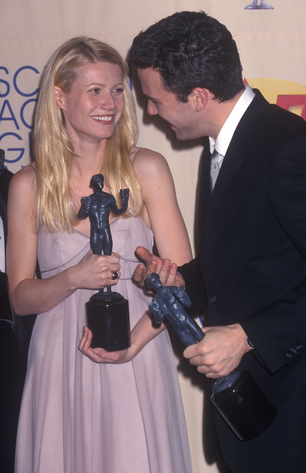 Mar 07, 1999 - Los Angeles, CA, USA - GWYNETH PALTROW at the 5th Annual Screen Actor's Guild Awards with Ben Affleck.