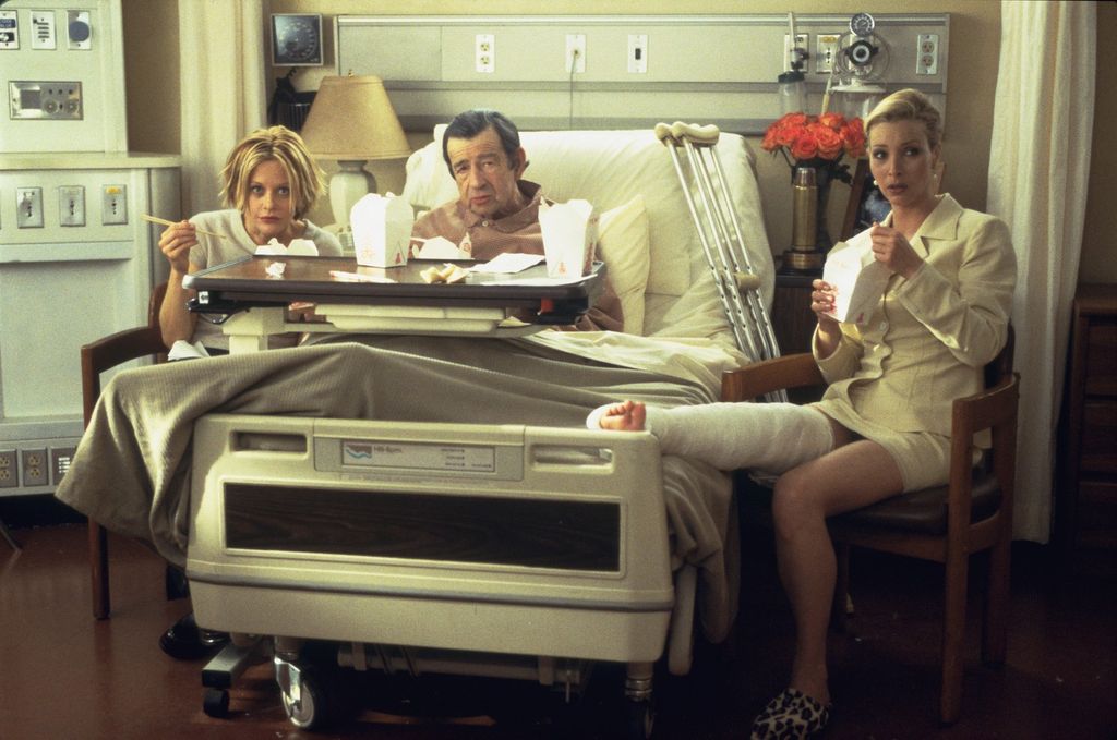 2000 – Női vonalak (Hanging Up)
Walter Matthau utolsó filmszerepében egy haldokló, idős hollywoodi forgatókönyvírót alakított.