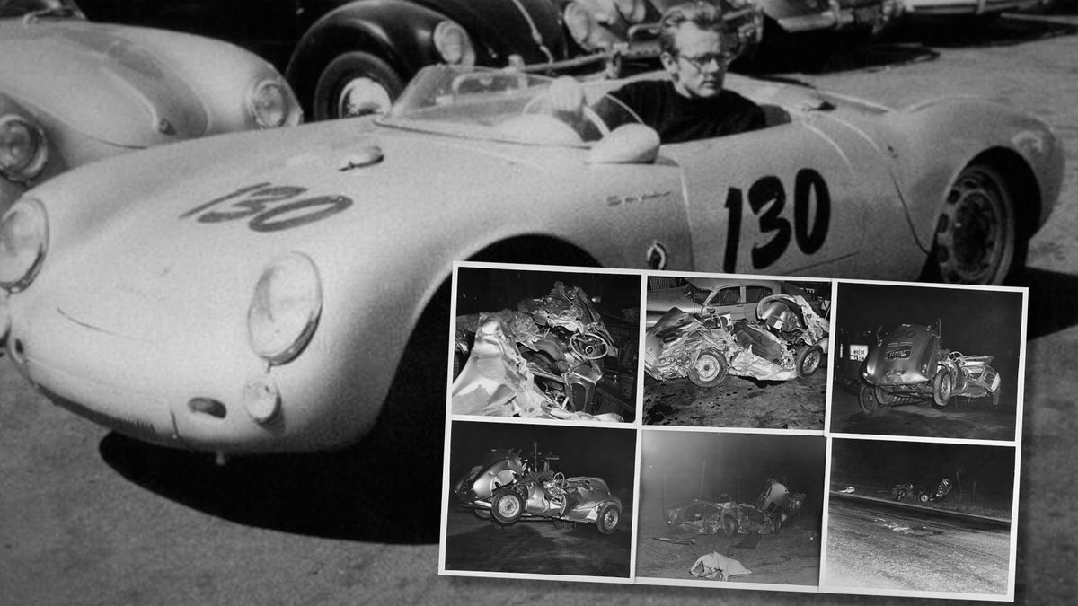 August 16, 2019 - Boston, Massachusetts, U.S. - A collection of 30 original glossy photos, many unpublished, which vividly document the fatal car crash site of Hollywood actor James Dean sold for $22,498 according to Boston-based RR Auction. Dean was tragically killed at the age of 24 when his 1955 Porsche 550 Spyder, coined the ''Little Bastard,'' collided with a 1950 Ford Custom driven by Donald Turnupseed on September 30, 1955; the accident occurred when the actor was driving westbound on U.S. Route 466 en route to a racing event at the Salinas, California Municipal Airport. August , 2019