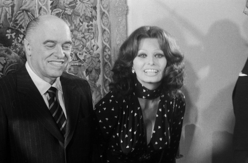 Sophia Loren és Carlo Ponti 1975-ben.