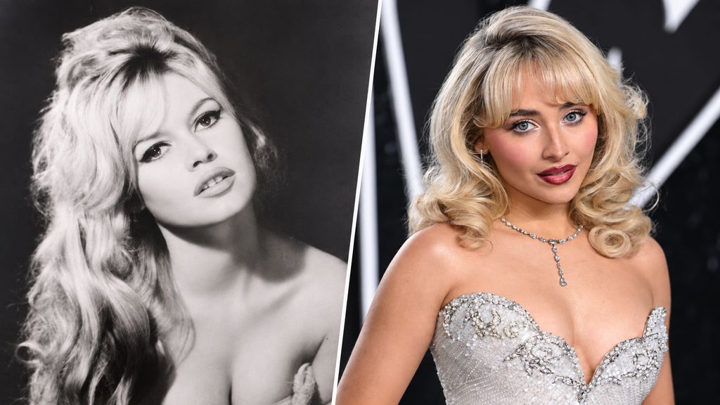 Brigitte Bardot és Sabrina Carpenter: babaarcú szépségek, játékosan szexi imázzsal.