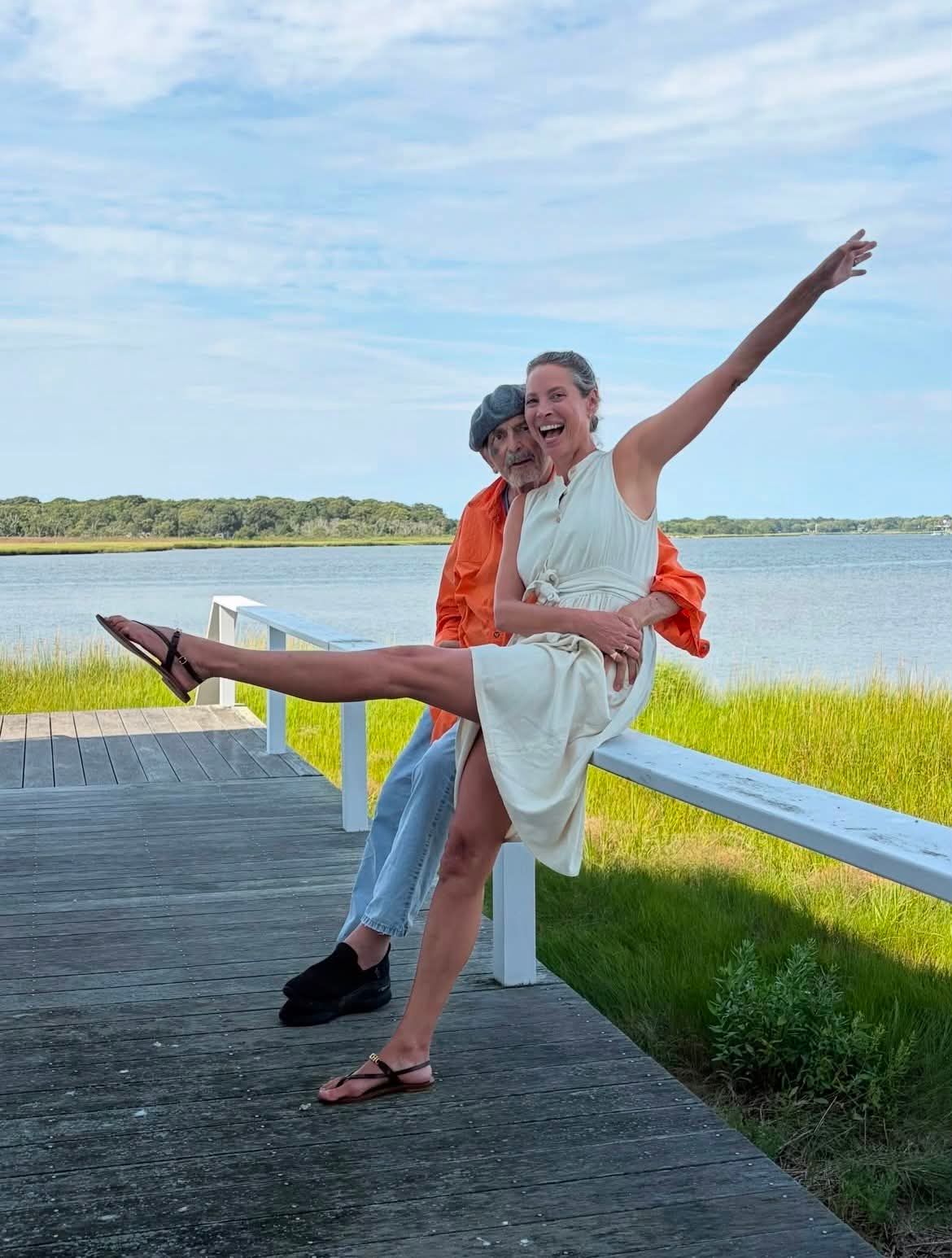 Christy Turlington és Arthur Elgort divatfotós.