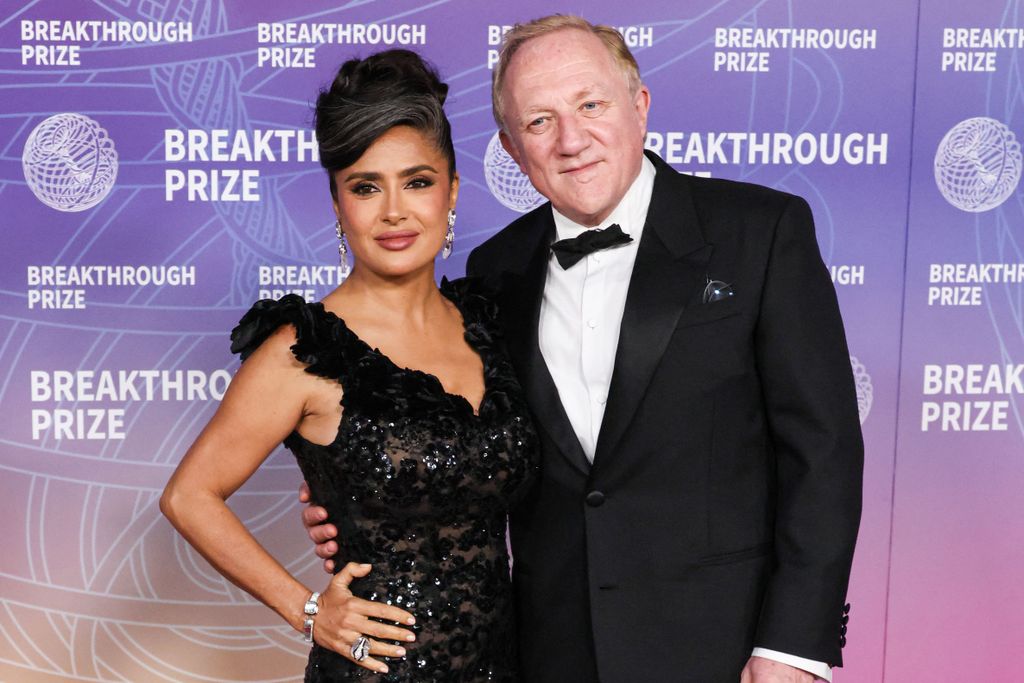 Salma Hayek és férje, Francois-Henri Pinault 2026-ban.