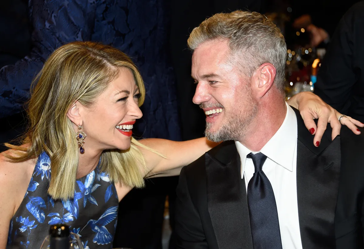 HOLLYWOOD, CA - JUNE 04: Actors Rebecca Gayheart (L) and Eric Dane attend the 43rd AFI Life Achievement Award Gala honoring Steve Martin at Dolby Theatre on June 4, 2015 in Hollywood, California. (Photo by Frazer Harrison/Getty Images for AFI)