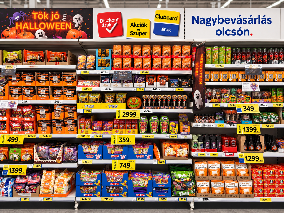 A Tesco adatai szerint a halloween mára a harmadik legfontosabb édességvásárlási időszakká vált.