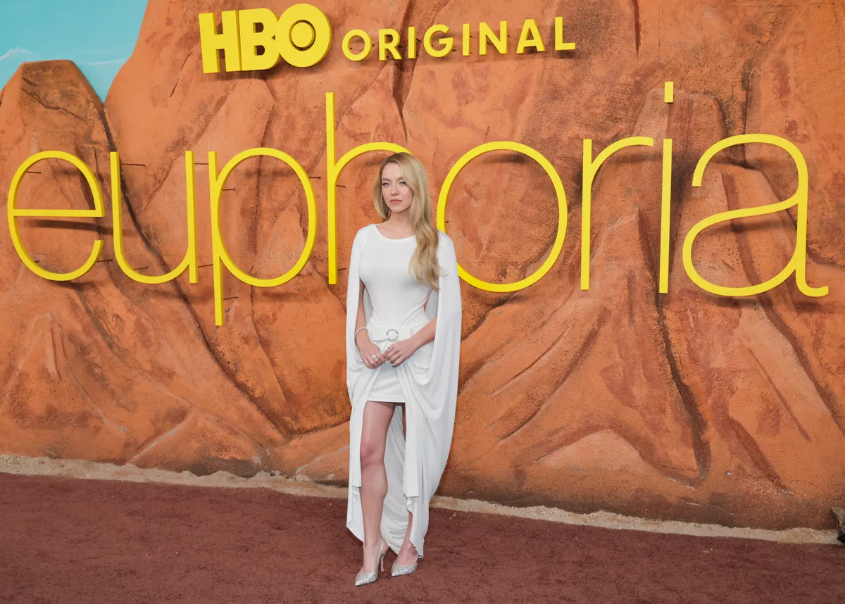 HOLLYWOOD, CALIFORNIA - APRIL 07: Sydney Sweeney attends the Los Angeles Premiere of HBO's "Euphoria" Season 3 at TCL Chinese Theatre on April 07, 2026 in Hollywood, California. (Photo by Rodin Eckenroth/FilmMagic)
