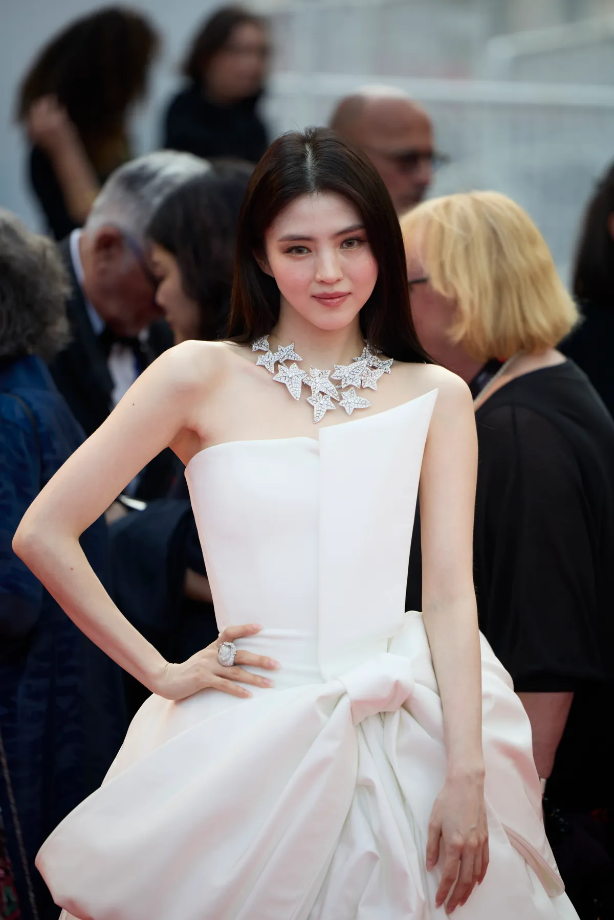 CANNES, FRANCE - MAY 18: South Korean actress Han So-hee attends "The Phoenician Scheme" red carpet during the 78th annual Cannes Film Festival at Palais des Festivals on May 18, 2025 in Cannes, France. (Photo by VCG/VCG via Getty Images)