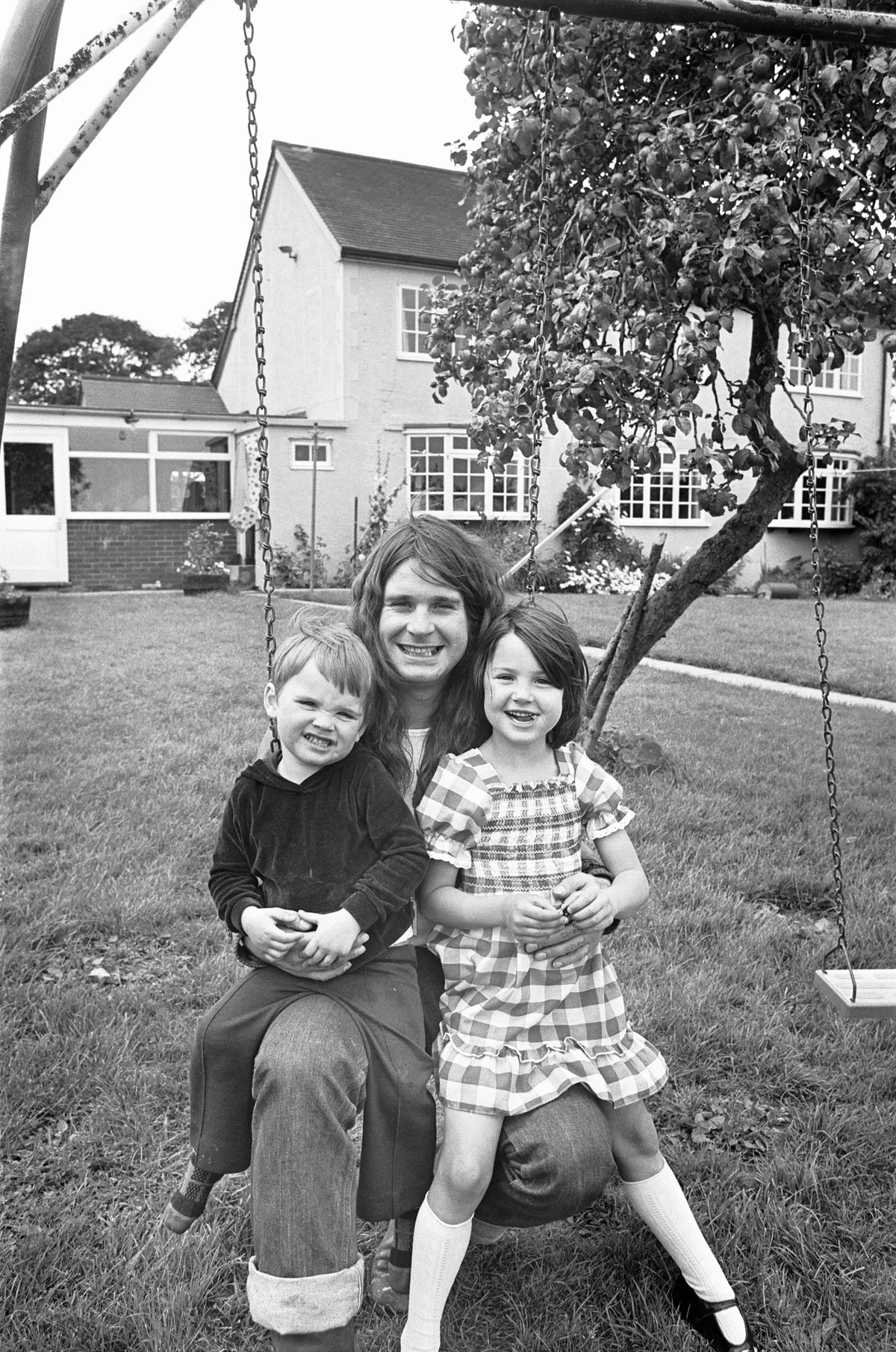 Ozzy Osbourne Jessicával és Louis-szal 1978. augusztusában.