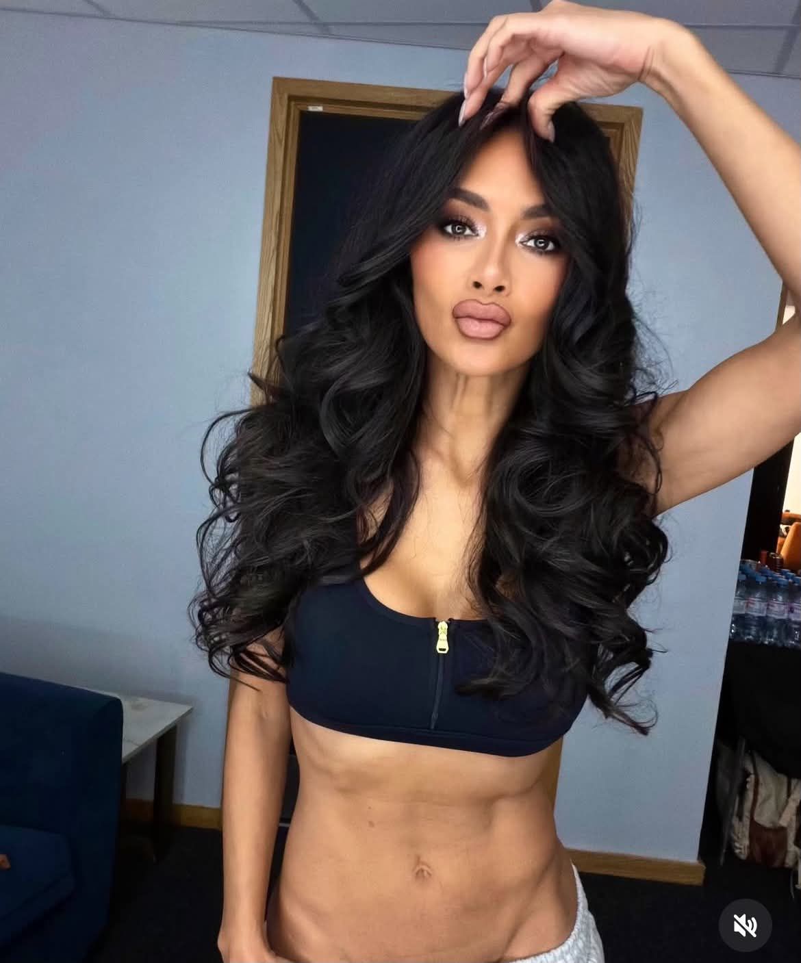 Nicole Scherzinger a koncertje előtt.