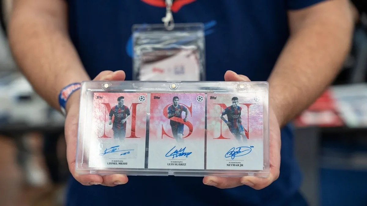 Lionel Messi focis kártyája milliókat ért a Budapest Card Show-n.