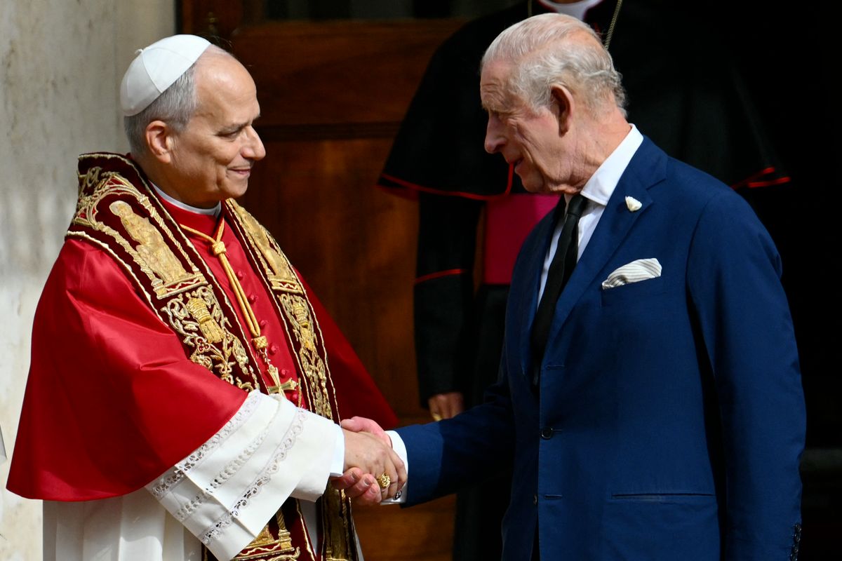 Leó pápa és Károly király tavaly ősszel találkoztak