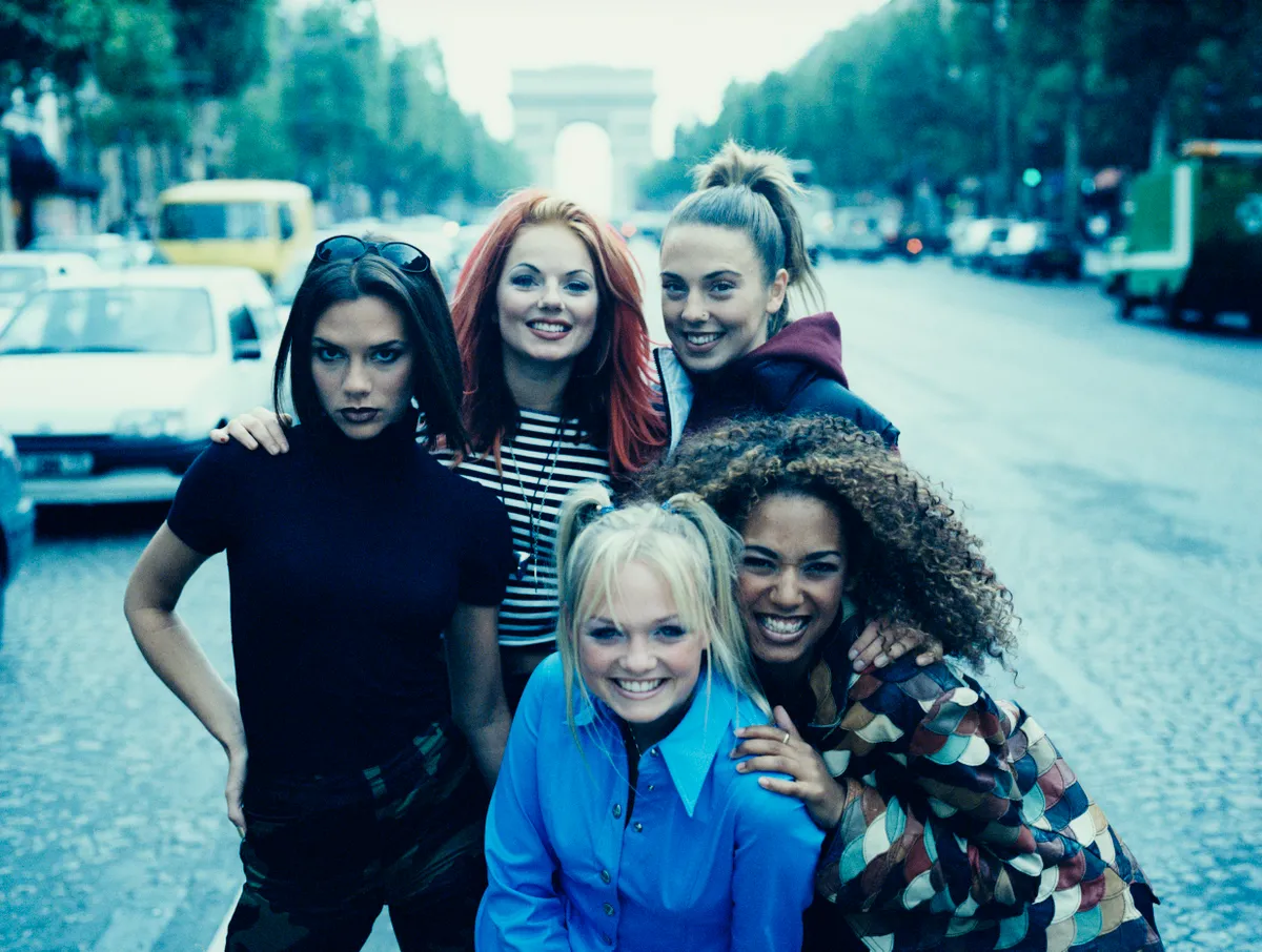 A Spice Girls 1996-ban - Mel C jobbra fent
