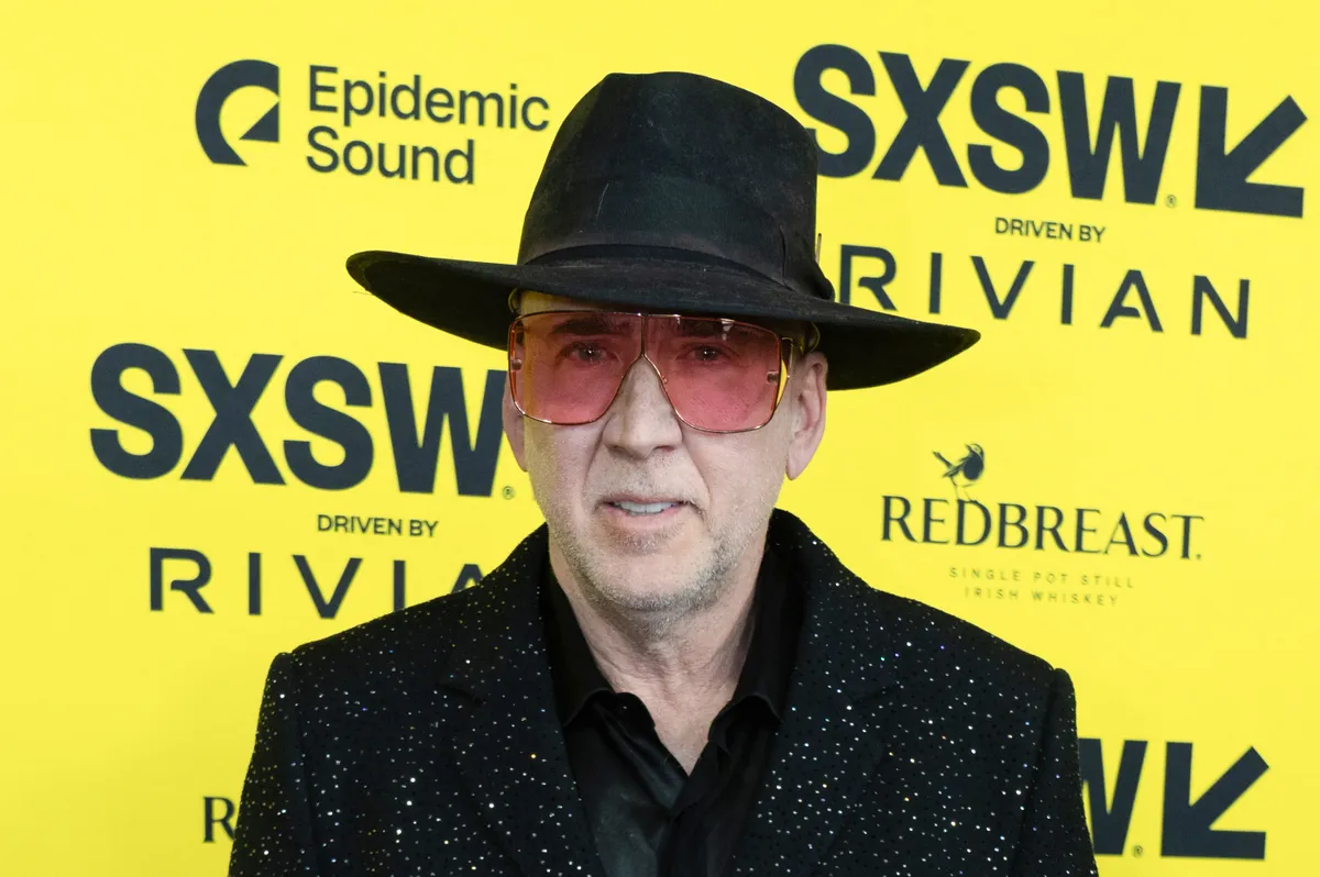 US actor Nicolas Cage attends the premiere of "The Surfer" during the SXSW Conference & Festivals held at the Zach Theatre in Austin, Texas, March 10, 2025. (Photo by SUZANNE CORDEIRO / AFP)