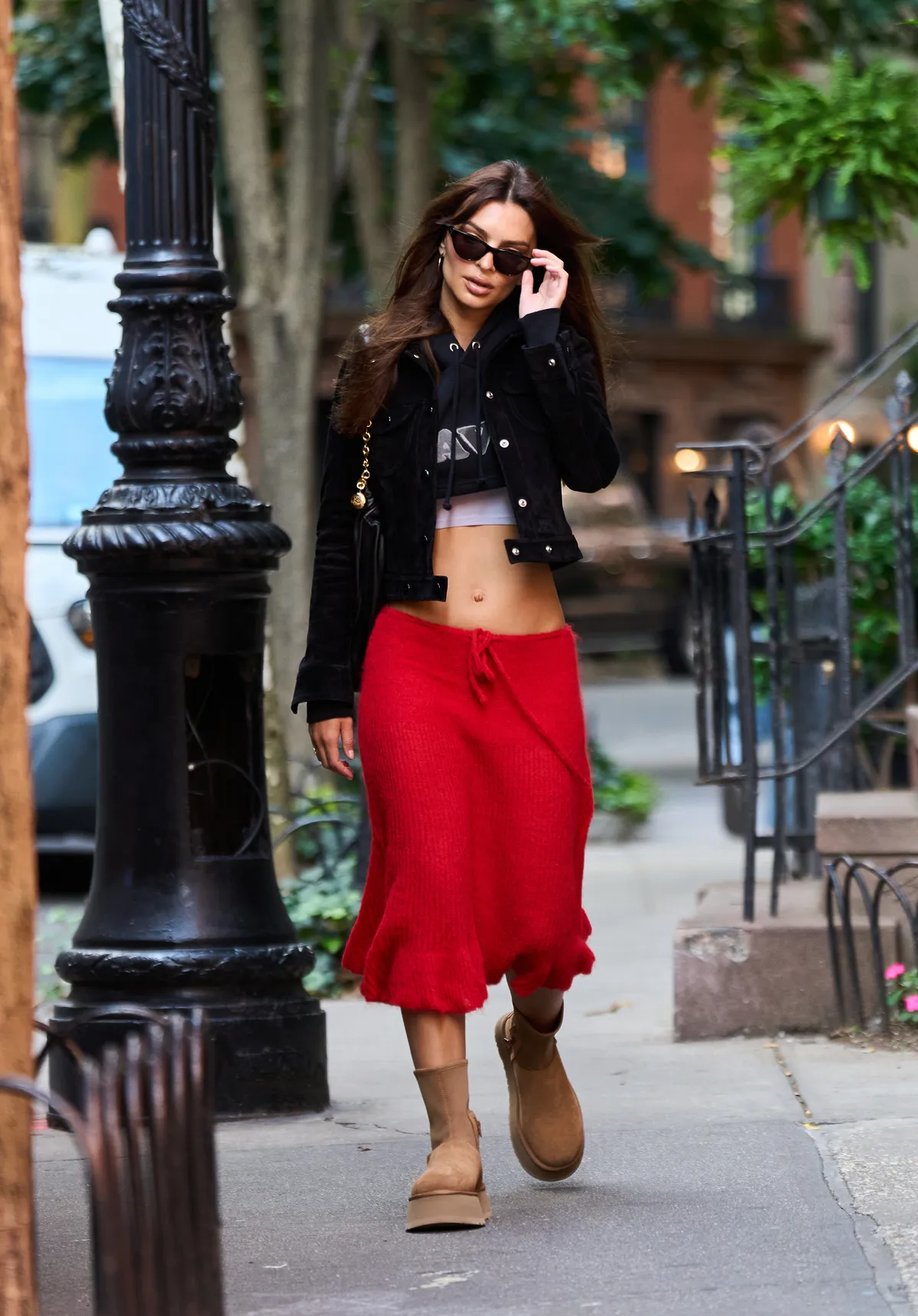 NEW YORK, NEW YORK - SEPTEMBER 22: Emily Ratajkowski is seen on the streets of Manhattan on September 22, 2023 in New York City. (Photo by Ilya S. Savenok/GC Images)