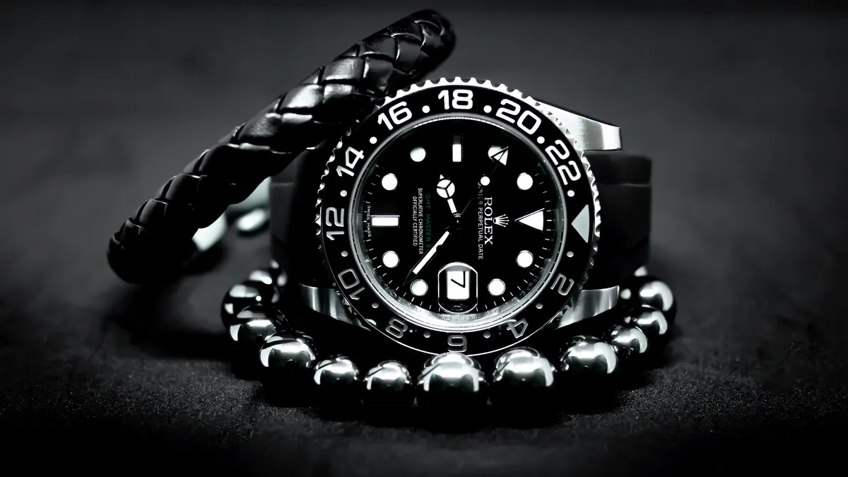 Bangkok, Thailand - 11 March 2019 : Rolex GMT Master 2 is a popular sport model of Rolex watch.It is popular with collectors.