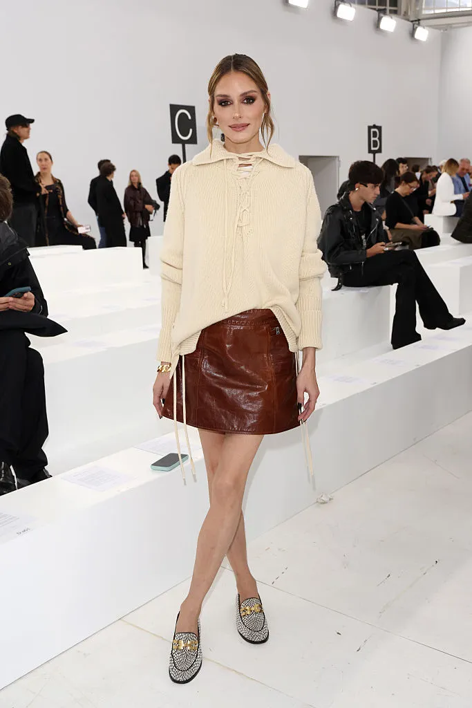 Ermanno Scervino fashion show 2026 színes bőrszoknya