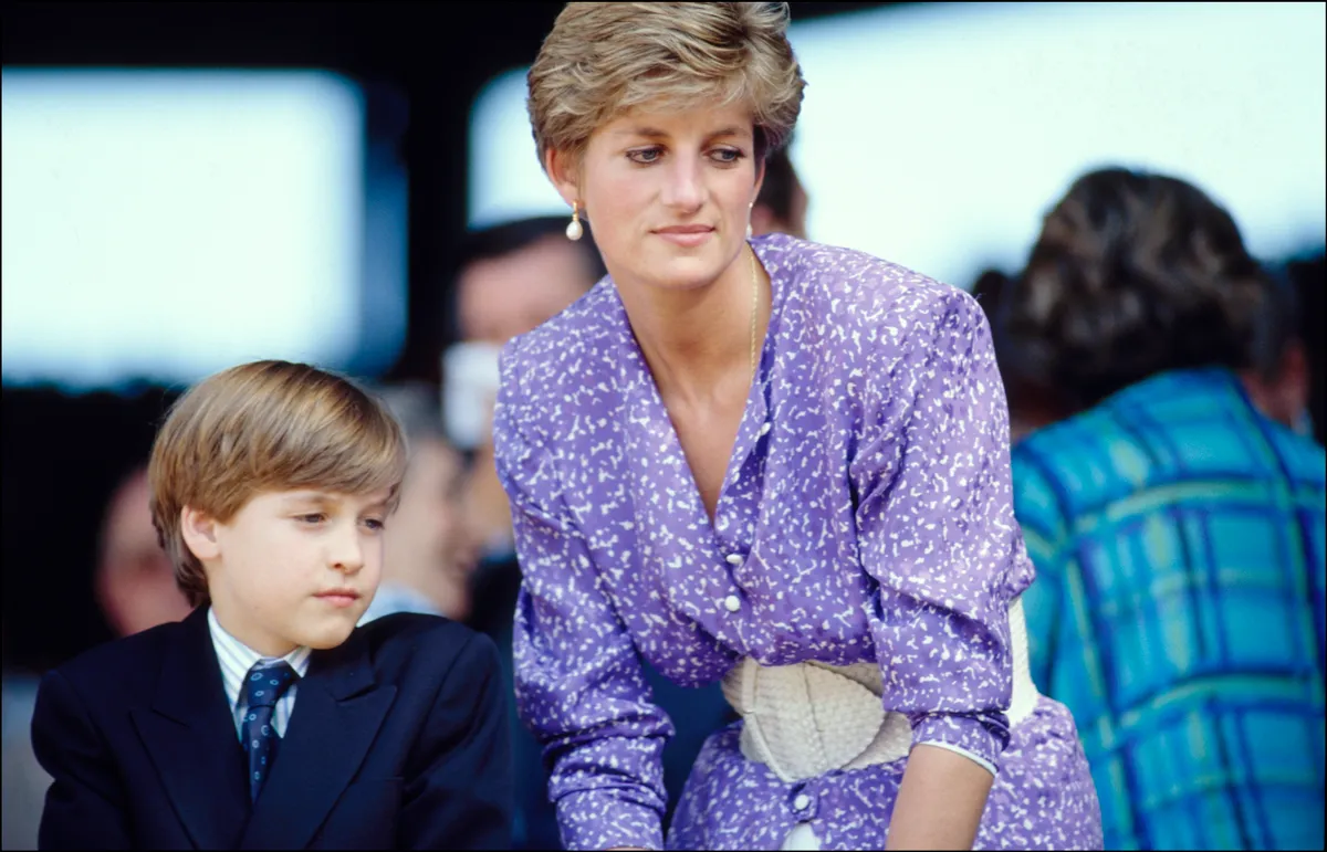 Diana hercegné és Vilmos Wimbledonban