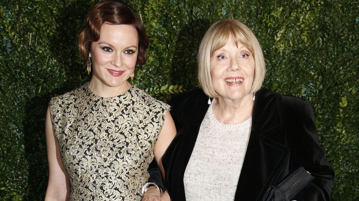 File photo dated 30/11/14 of Dame Diana Rigg and daughter Rachael Stirling arriving at the 60th London Evening Standard Theatre Awards. The Avengers actress Dame Diana Rigg has died at the age of 82, her agent has said.