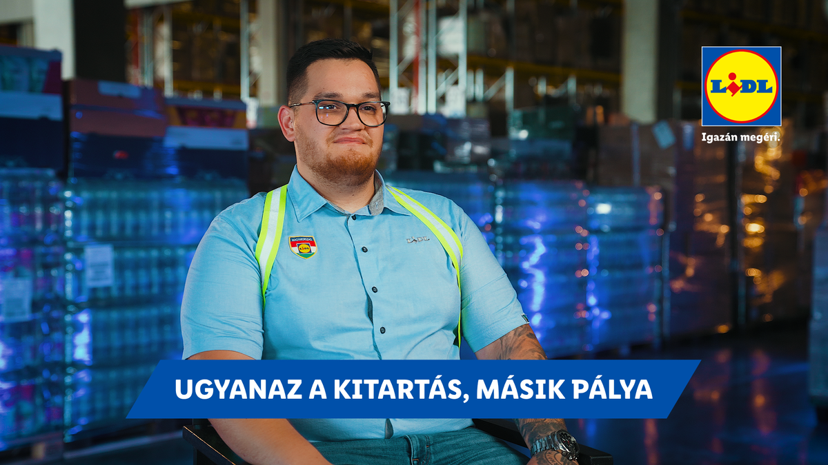 Hirman Nándor a Lidl kiskunfélegyházi logisztikai központjának munkatársa.