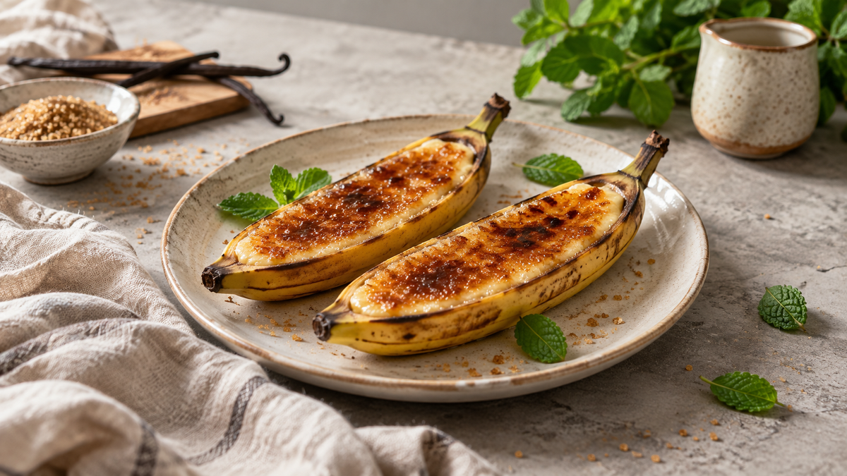 A banános crème brûlée-vel lenyűgözheted a családot