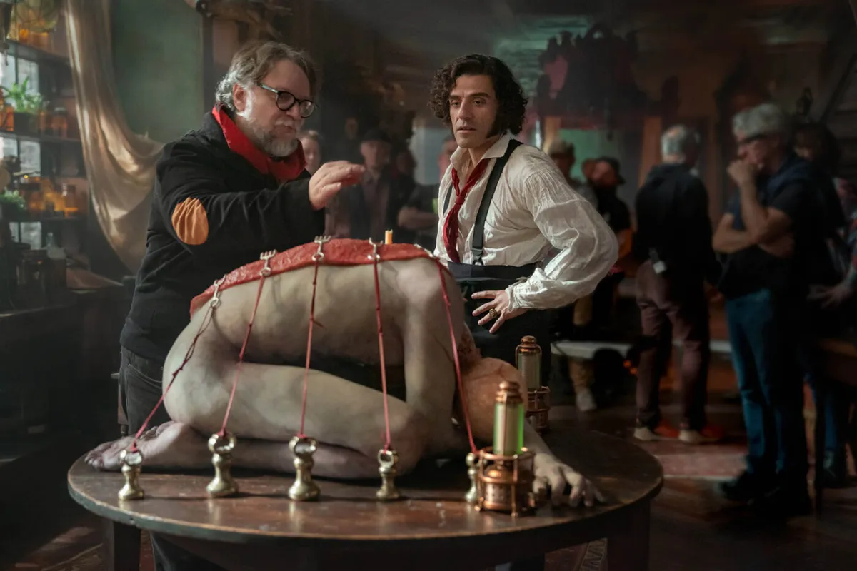 4-8-2025
'Frankenstein' behind-the-scenes film stills
Pictured: Director Guillermo del Toro, Oscar Isaac,Image: 1027685318, License: Rights-managed, Restrictions: , Model Release: no