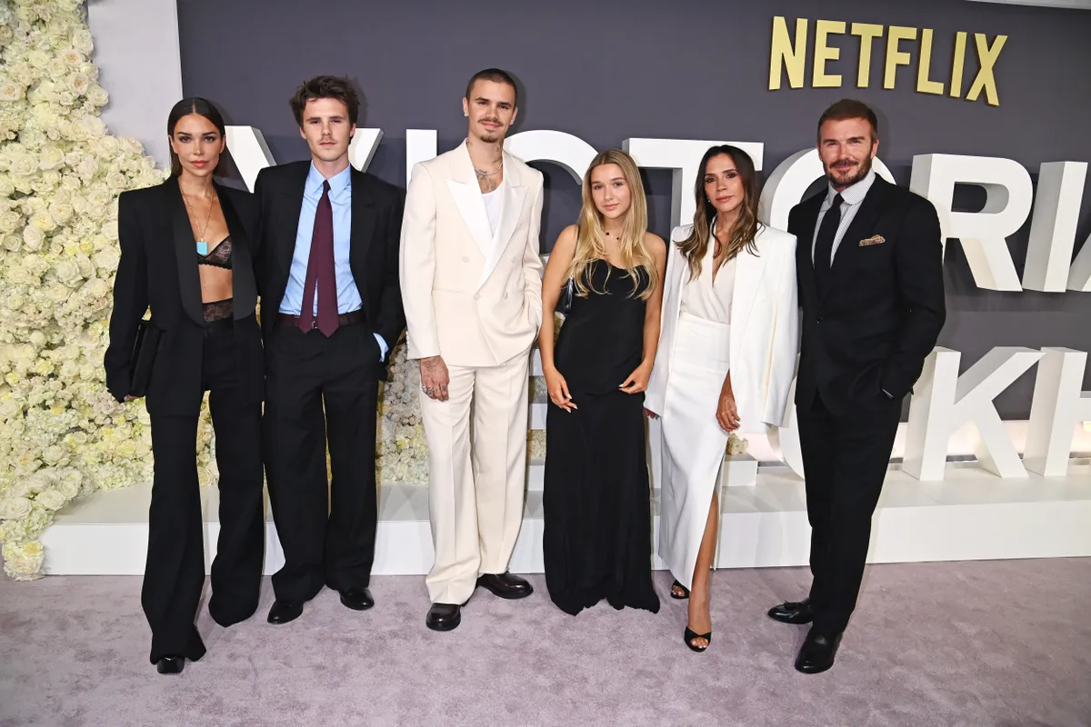 Victoria Beckham és családja 